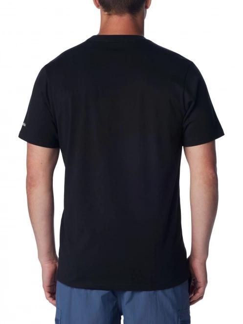Columbia CSC Seasonal Logo Tee férfi rövid ujjú póló fekete színben 4