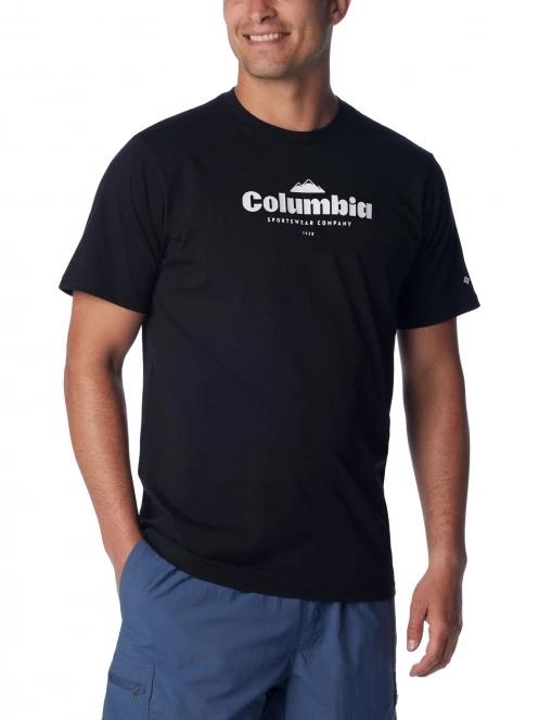 Columbia CSC Seasonal Logo Tee férfi rövid ujjú póló fekete színben 5