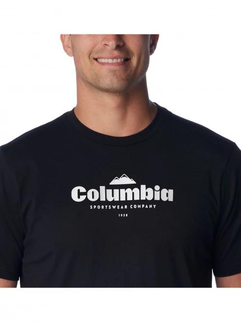 Columbia CSC Seasonal Logo Tee férfi rövid ujjú póló fekete színben 6