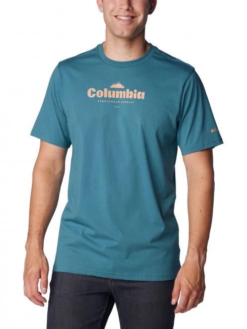 Columbia CSC Seasonal Logo Tee férfi rövid ujjú póló kék színben 2