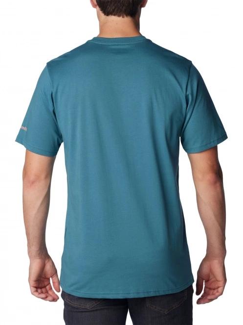 Columbia CSC Seasonal Logo Tee férfi rövid ujjú póló kék színben 4