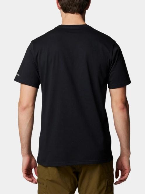 Columbia Csc Seasonal Logo Tee férfi rövid ujjú póló fekete színben 4