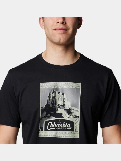Columbia Csc Seasonal Logo Tee férfi rövid ujjú póló fekete színben 6