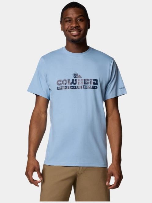 Columbia CSC Seasonal Logo Tee férfi rövid ujjú póló kék színben 2
