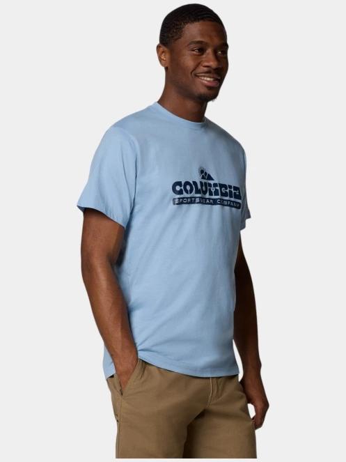 Columbia CSC Seasonal Logo Tee férfi rövid ujjú póló kék színben 4