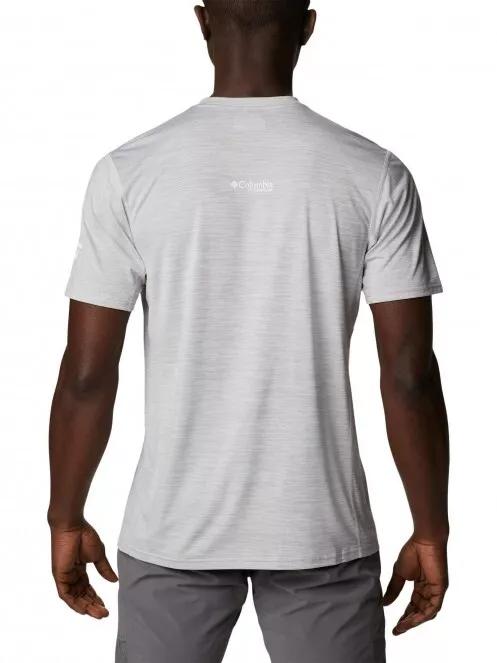 Columbia M Titan Pass Graphic Tee férfi rövid ujjú sport póló szürke színben 3