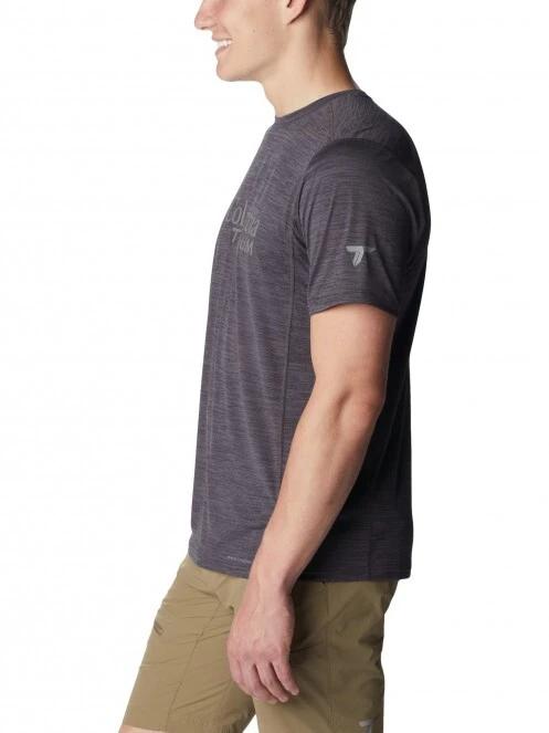 Columbia M Titan Pass Graphic Tee férfi rövid ujjú sport póló fekete színben 3