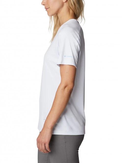 Columbia W Zero Rules Graphic Crew női rövid ujjú sport póló fehér színben 3