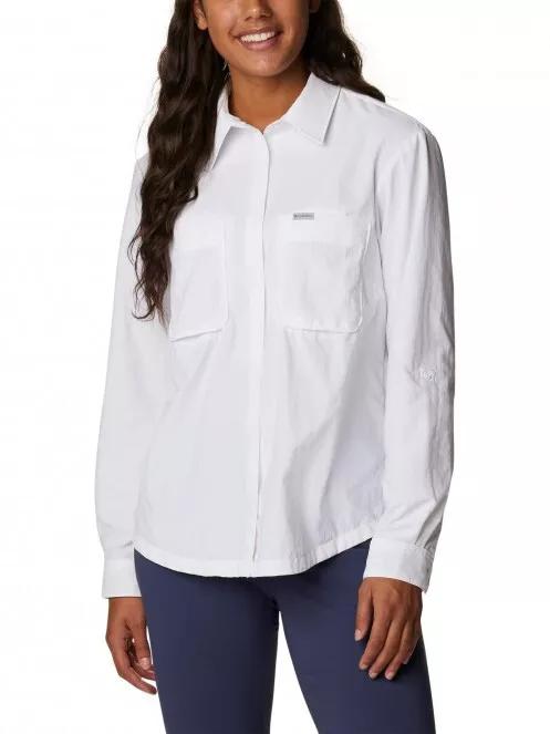 Columbia Coral Ridge LS Shirt női túraing fehér színben 2