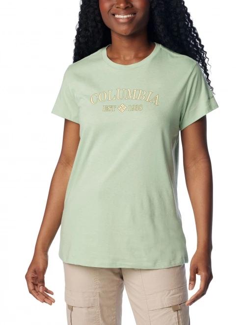 Columbia Columbia Trek Short Sleeve Graphic Tee női rövid ujjú póló zöld színben 2