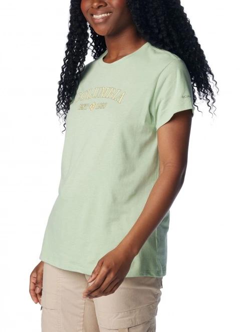 Columbia Columbia Trek Short Sleeve Graphic Tee női rövid ujjú póló zöld színben 5