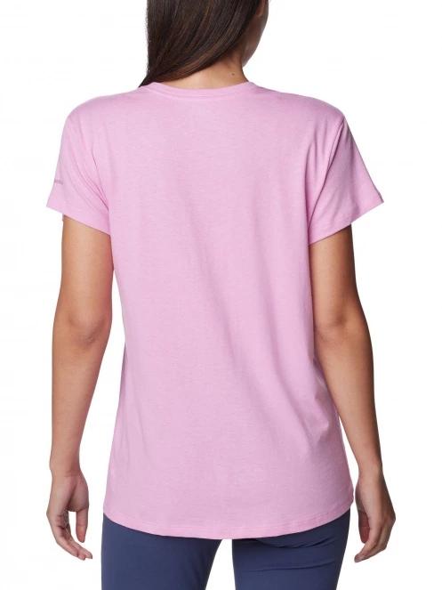 Columbia Columbia Trek Short Sleeve Graphic Tee női rövid ujjú póló rózsaszín színben 4