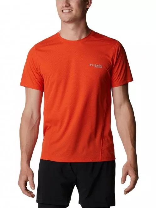 Columbia Titan Ultra III Short Sleeve Shirt férfi rövid ujjú sport póló narancssárga színben 2
