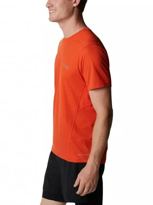 Columbia Titan Ultra III Short Sleeve Shirt férfi rövid ujjú sport póló narancssárga színben 4