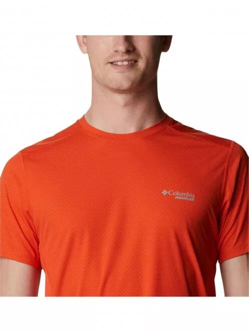 Columbia Titan Ultra III Short Sleeve Shirt férfi rövid ujjú sport póló narancssárga színben 5