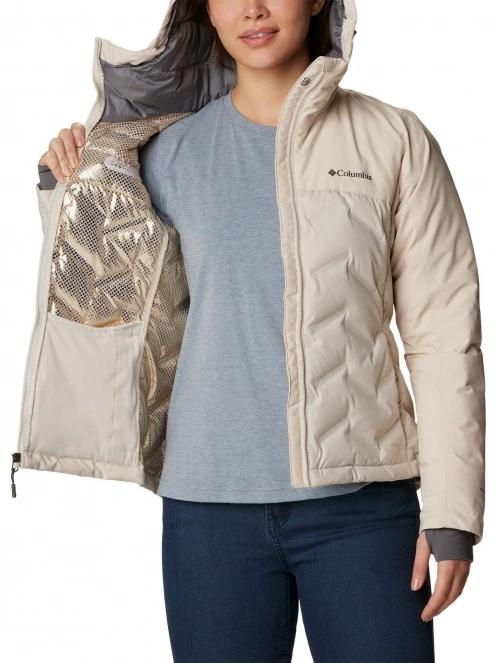 Columbia Grand Trek II Down Jacket női pehelykabát homok színben 6