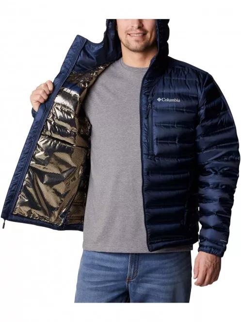 Columbia Pebble Peak Down Hooded Jacket férfi pehelykabát kék színben 5