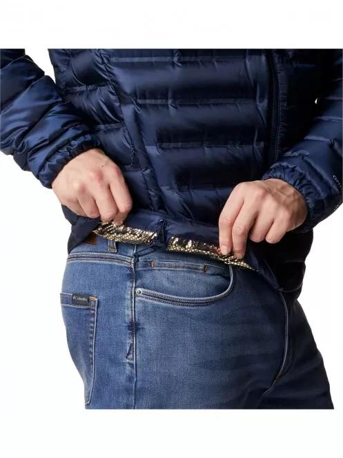 Columbia Pebble Peak Down Hooded Jacket férfi pehelykabát kék színben 6