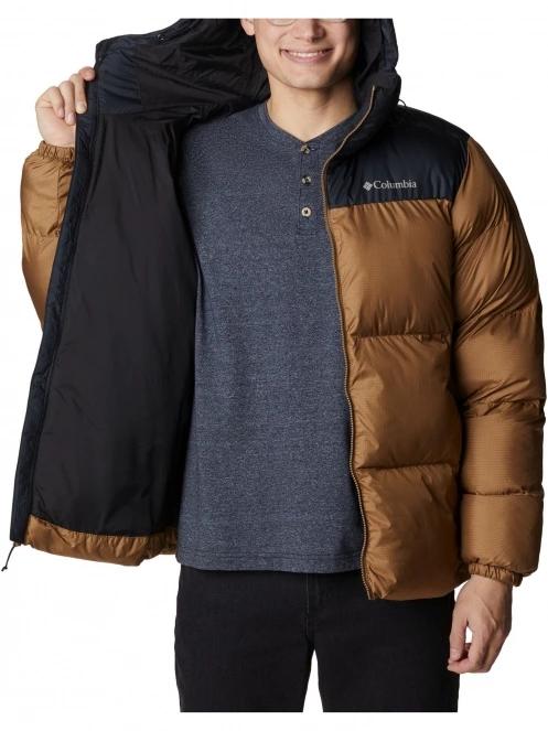 Columbia Puffect Hooded Jacket férfi télikabát barna színben 5