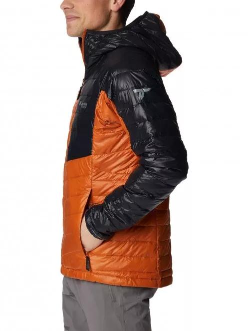 Columbia Platinum Peak Hooded Jacket férfi utcai kabát narancssárga színben 4