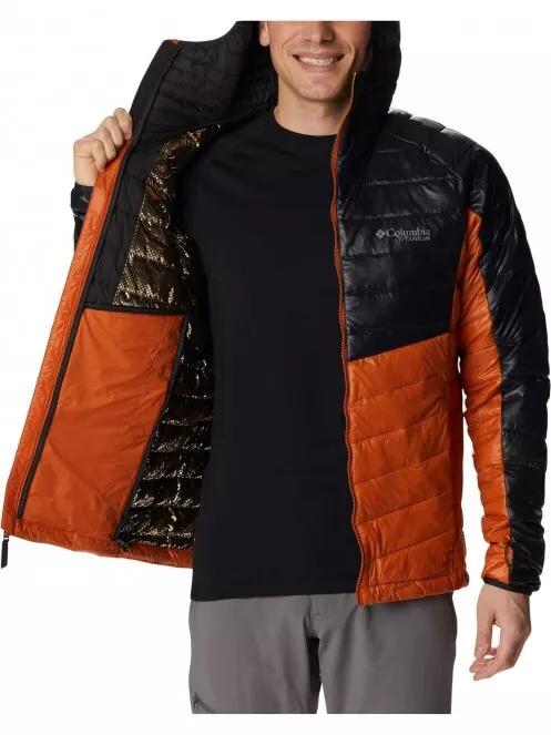 Columbia Platinum Peak Hooded Jacket férfi utcai kabát narancssárga színben 5