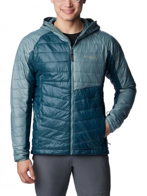 Columbia Platinum Peak Hooded Jacket férfi utcai kabát kék színben 2
