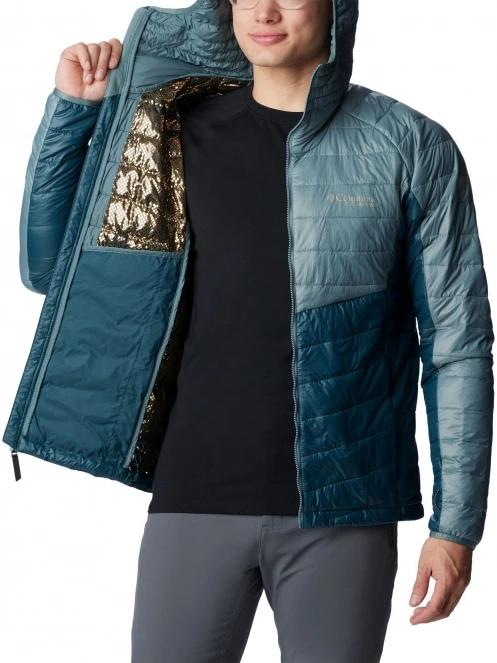 Columbia Platinum Peak Hooded Jacket férfi utcai kabát kék színben 5