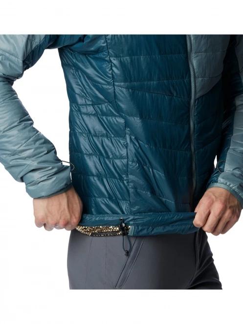 Columbia Platinum Peak Hooded Jacket férfi utcai kabát kék színben 6