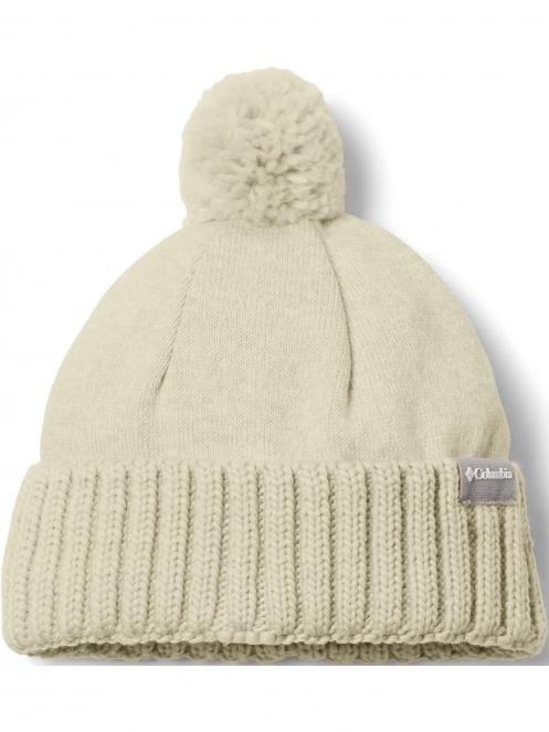 Columbia Sweater Weather Pom Beanie női bojtos sapka homok színben 2