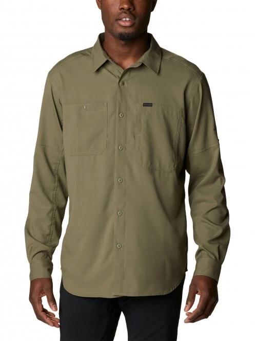Columbia Silver Ridge Utility Lite Long Sleeve férfi túraing zöld színben 2