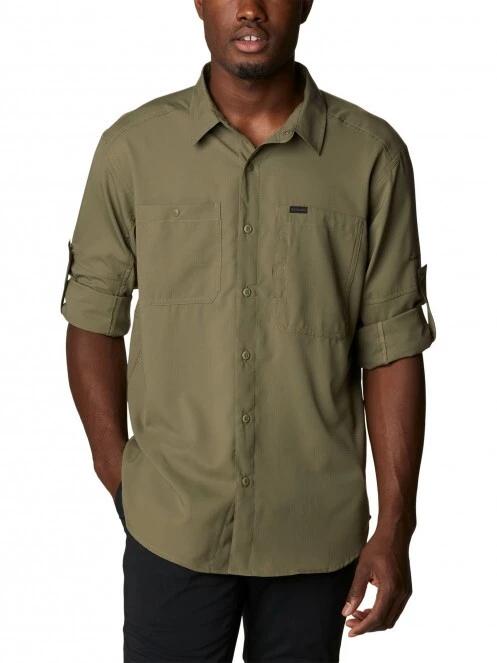 Columbia Silver Ridge Utility Lite Long Sleeve férfi túraing zöld színben 5