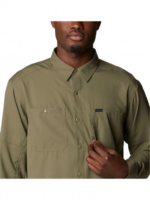 Columbia Silver Ridge Utility Lite Long Sleeve férfi túraing zöld színben 6
