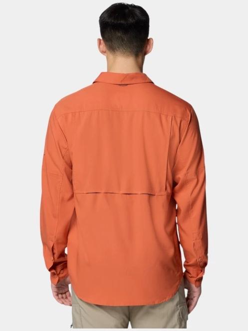 Columbia Silver Ridge Utility Lite Long Sleeve Shirt férfi hosszú ujjú túraing piros színben 4
