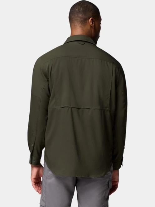 Columbia Silver Ridge Utility Lite Long Sleeve Shirt férfi hosszú ujjú túraing zöld színben 4