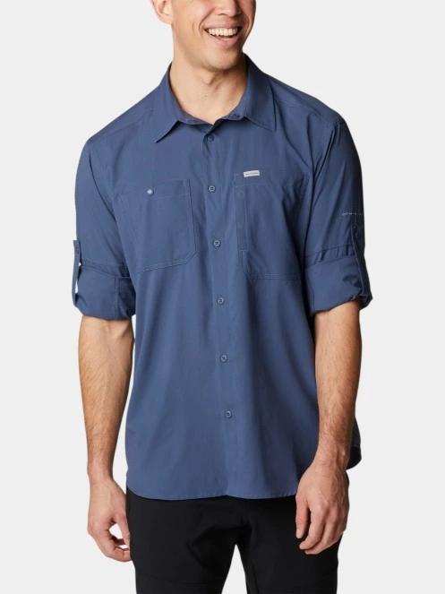 Columbia Silver Ridge Utility Lite Long Sleeve Shirt férfi hosszú ujjú túraing kék színben 5