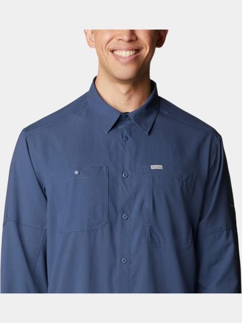 Columbia Silver Ridge Utility Lite Long Sleeve Shirt férfi hosszú ujjú túraing kék színben 7