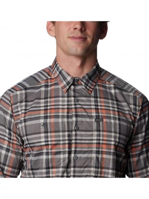 Columbia Silver Ridge Utility Lite Plaid Long Sleeve Shirt férfi túraing szürke színben 6