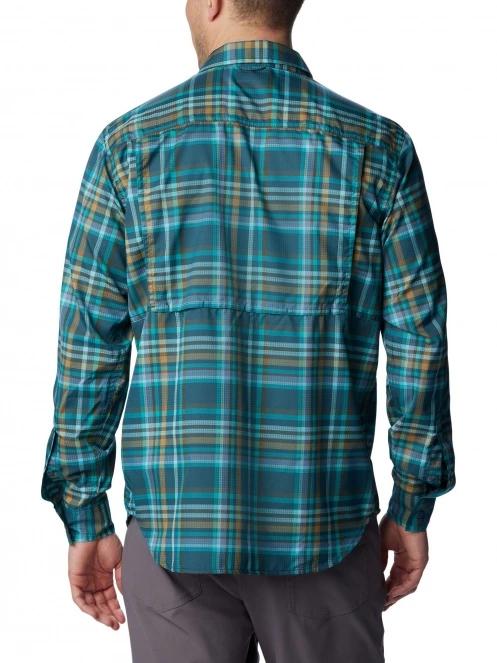 Columbia Silver Ridge Utility Lite Plaid Long Sleeve Shirt férfi túraing kék színben 4