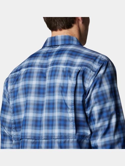Columbia Silver Ridge Utility Lite Plaid Long Sleeve Shirt férfi túraing kék színben 7