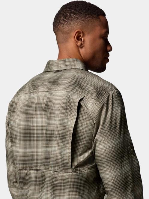Columbia Silver Ridge Utility Lite Plaid Long Sleeve Shirt férfi hosszú ujjú túraing zöld színben 9
