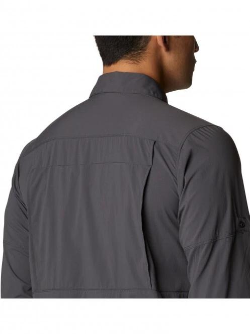Columbia Newton Ridge II Long Sleeve Shirt férfi túraing szürke színben 7