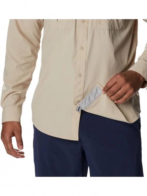 Columbia Newton Ridge II Long Sleeve Shirt férfi túraing homok színben 7