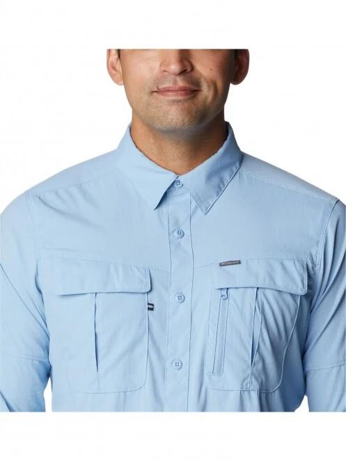 Columbia Newton Ridge II Long Sleeve Shirt férfi túraing kék színben 6