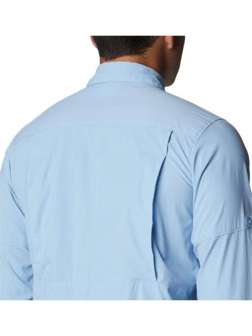 Columbia Newton Ridge II Long Sleeve Shirt férfi túraing kék színben 7
