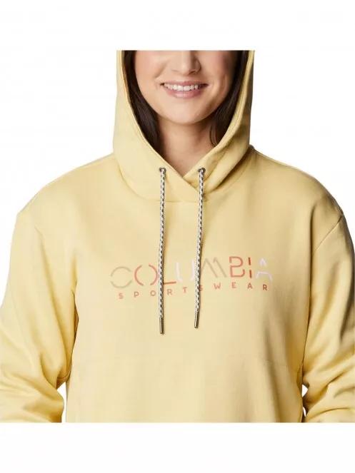 Columbia Columbia Lodge Hoodie női kapucnis pulóver sárga színben 5