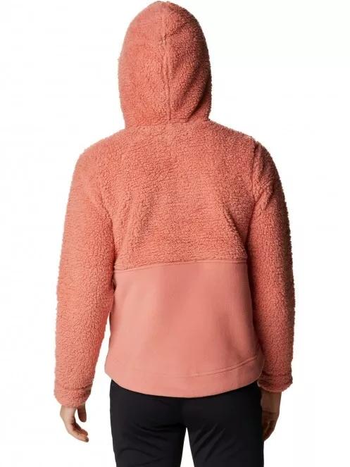 Columbia Winter Pass Sherpa Hooded Full Zip női polár pulóver piros színben 3