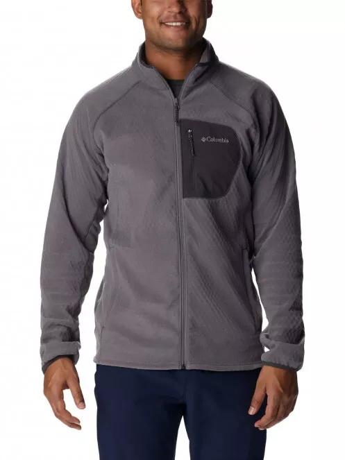 Columbia M Outdoor Tracks Full Zip férfi polár pulóver szürke színben 2
