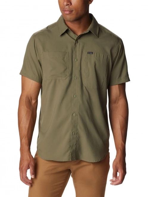 Columbia Silver Ridge Utility Lite Short Sleeve Shirt férfi rövid ujjú ing oliva színben 2