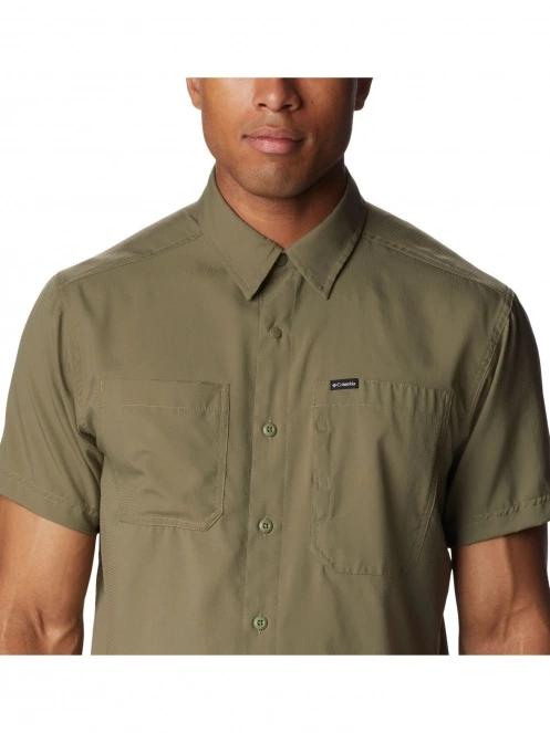 Columbia Silver Ridge Utility Lite Short Sleeve Shirt férfi rövid ujjú ing oliva színben 5
