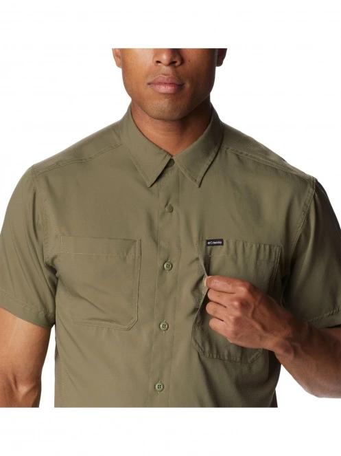 Columbia Silver Ridge Utility Lite Short Sleeve Shirt férfi rövid ujjú ing oliva színben 6